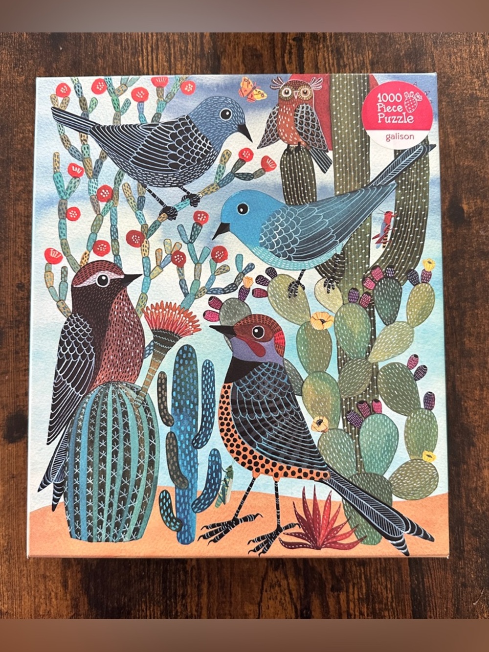 Galison Puzzle, Desert Avian Friends, 1000 pieces